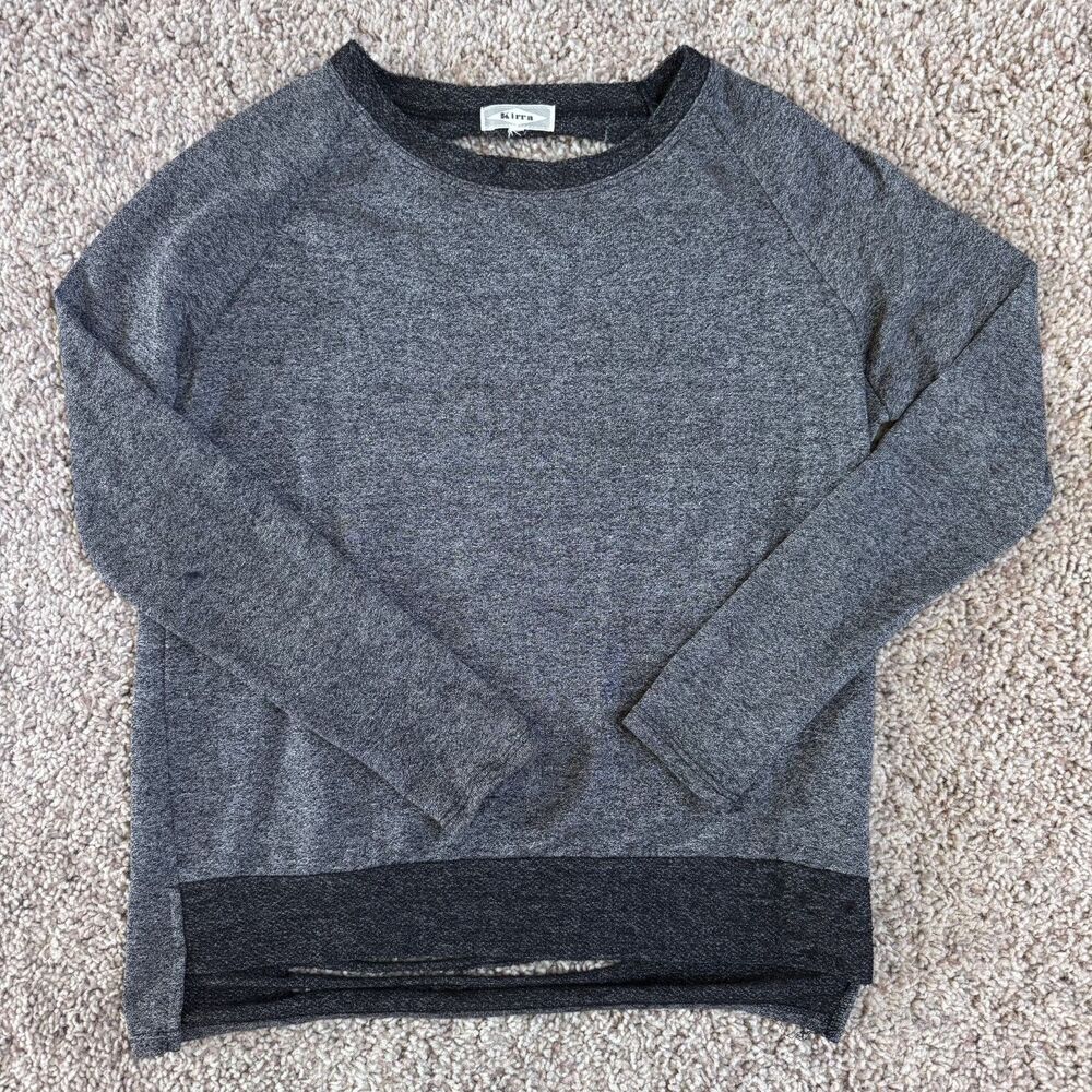 kirra women size XS shirt top sweatshirt french terry extra small